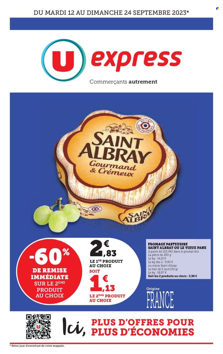 Catalogue U express - 12/09/2023 - 24/09/2023. Page 1