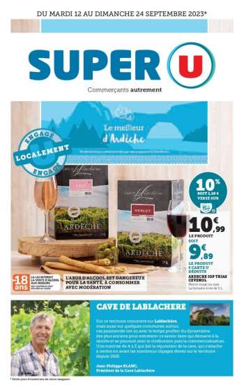 Catalogue SUPER U - 12/09/2023 - 24/09/2023.