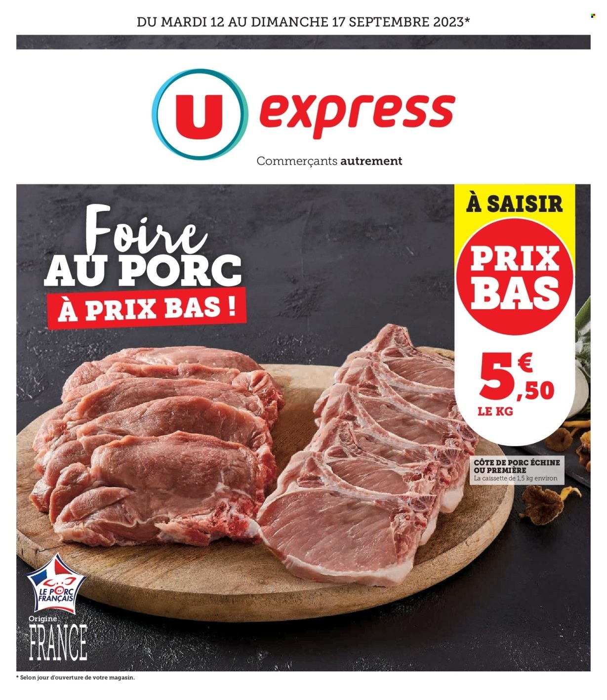 Catalogue U express - 12/09/2023 - 17/09/2023. Page 1