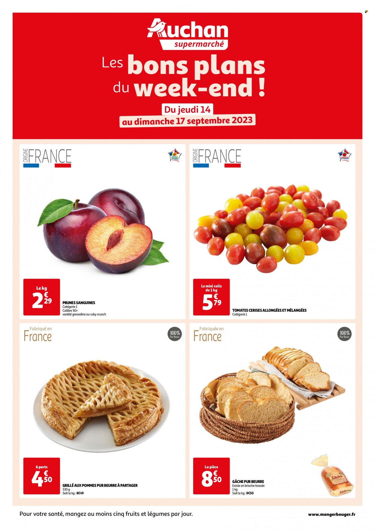 Catalogue Auchan - 14/09/2023 - 17/09/2023. Page 1