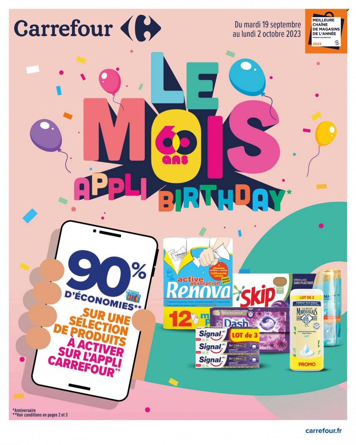 Catalogue Carrefour Hypermarchés - 19/09/2023 - 02/10/2023. Page 1