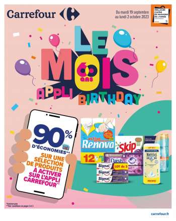 Catalogue Carrefour Hypermarchés - 19/09/2023 - 02/10/2023.