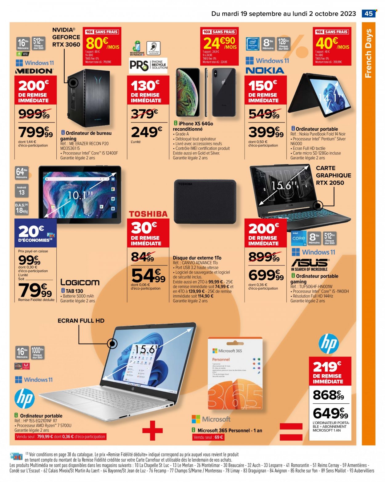 Catalogue Carrefour Hypermarchés - 19/09/2023 - 02/10/2023. Page 47