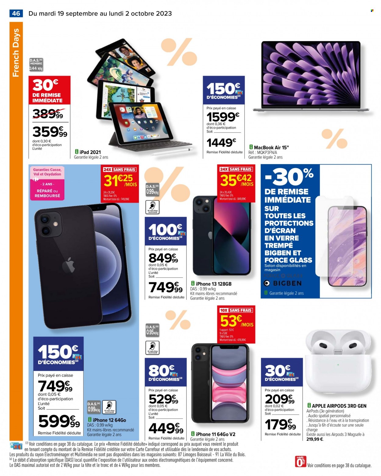 Catalogue Carrefour Hypermarchés - 19/09/2023 - 02/10/2023. Page 48