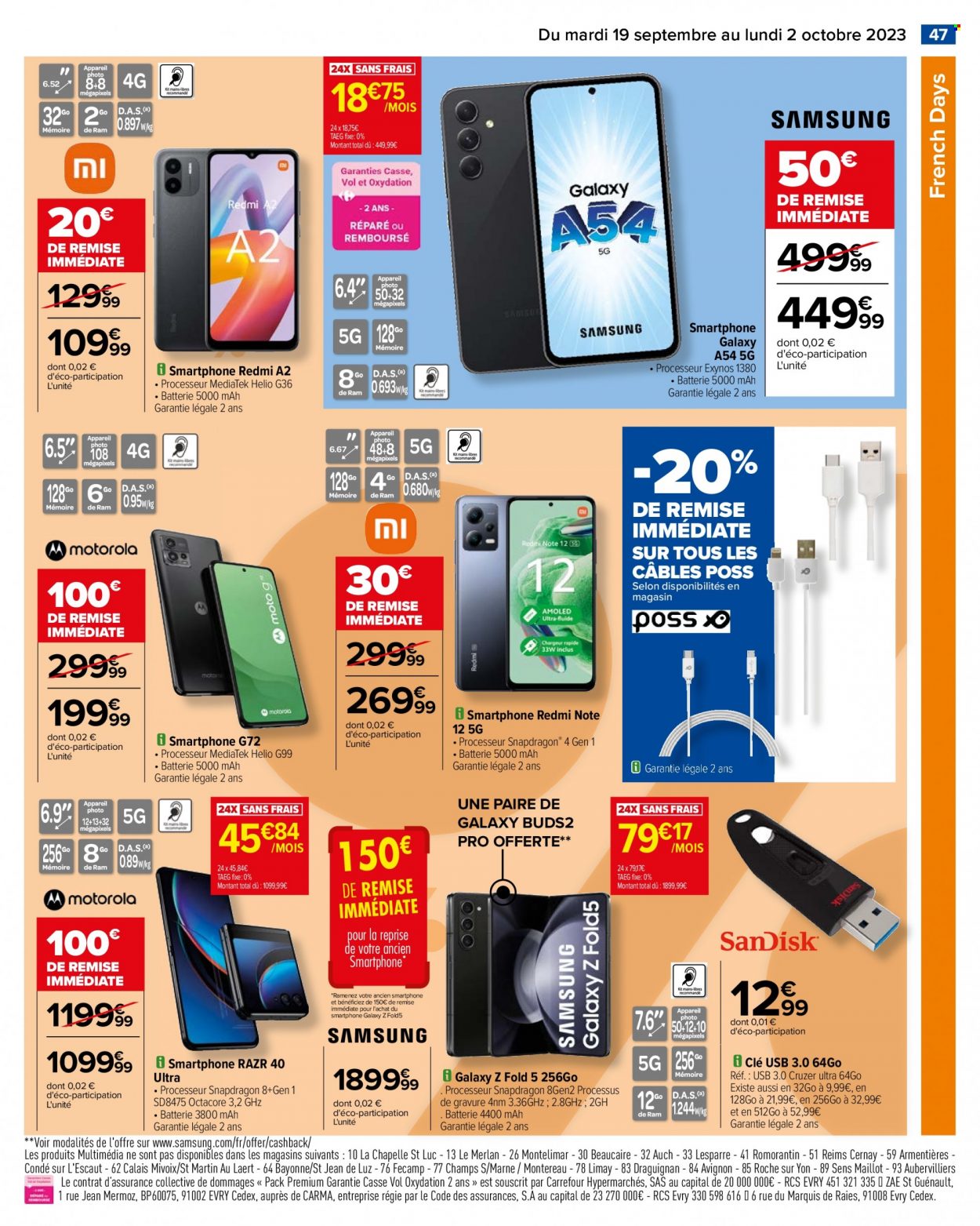 Catalogue Carrefour Hypermarchés - 19/09/2023 - 02/10/2023. Page 49