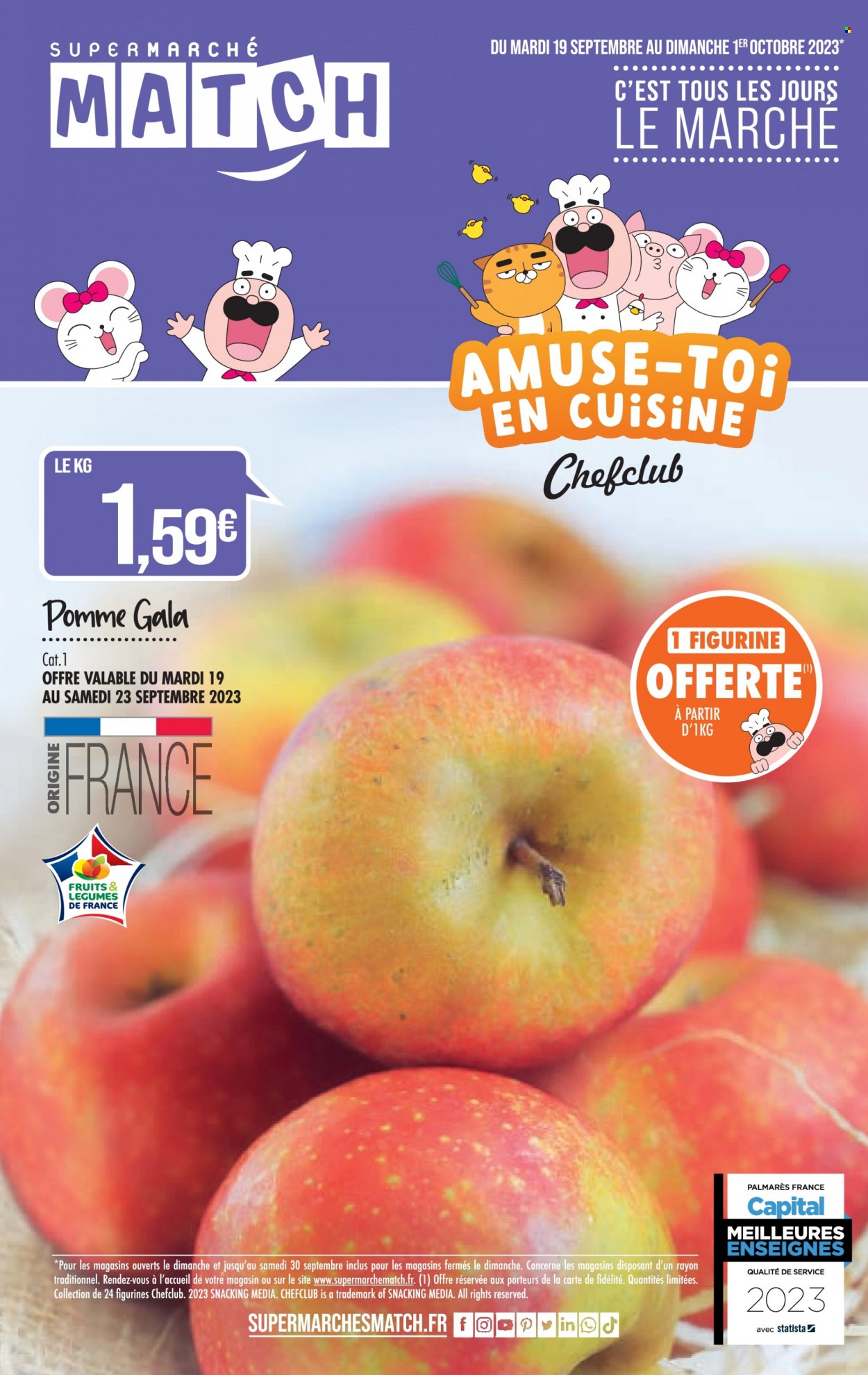 Catalogue Supermarché Match - 19/09/2023 - 01/10/2023. Page 1