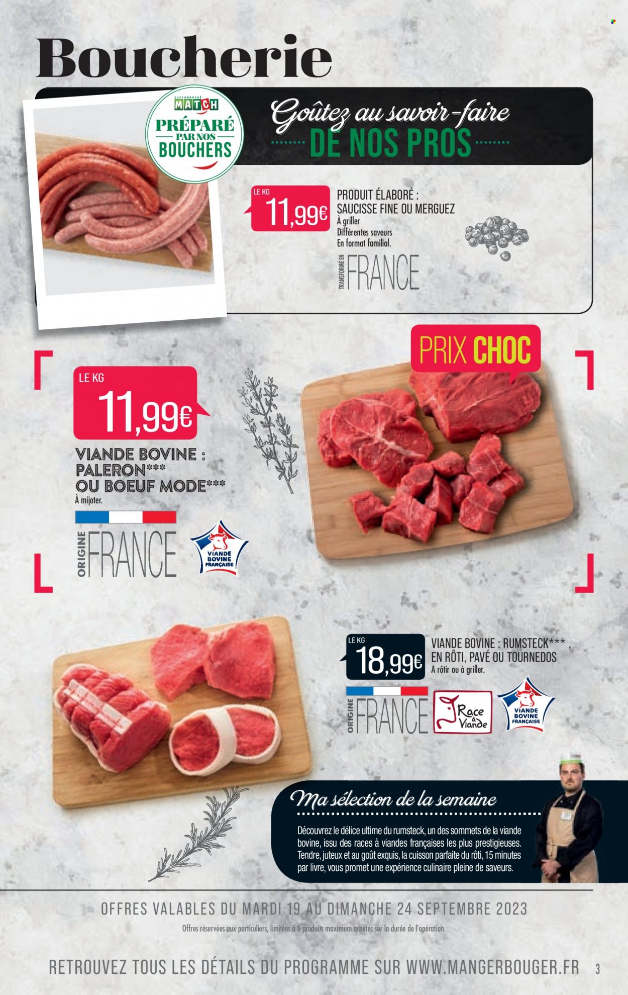 Catalogue Supermarché Match - 19/09/2023 - 01/10/2023. Page 3