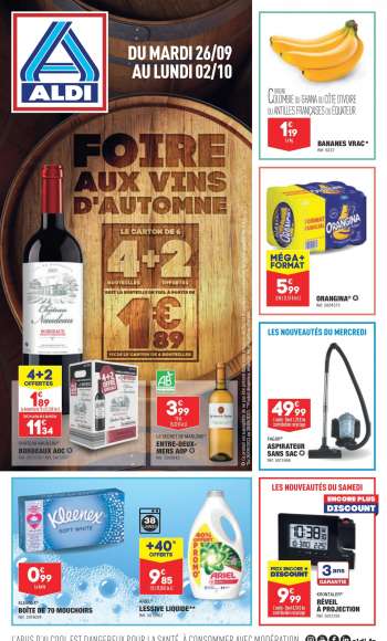 Catalogue ALDI - 26/09/2023 - 02/10/2023.
