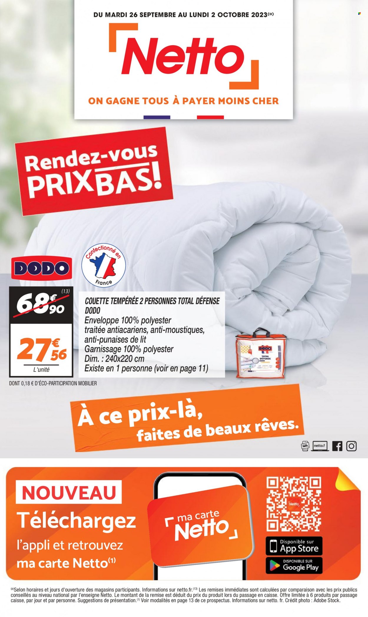 Catalogue Netto - 26/09/2023 - 02/10/2023. Page 1