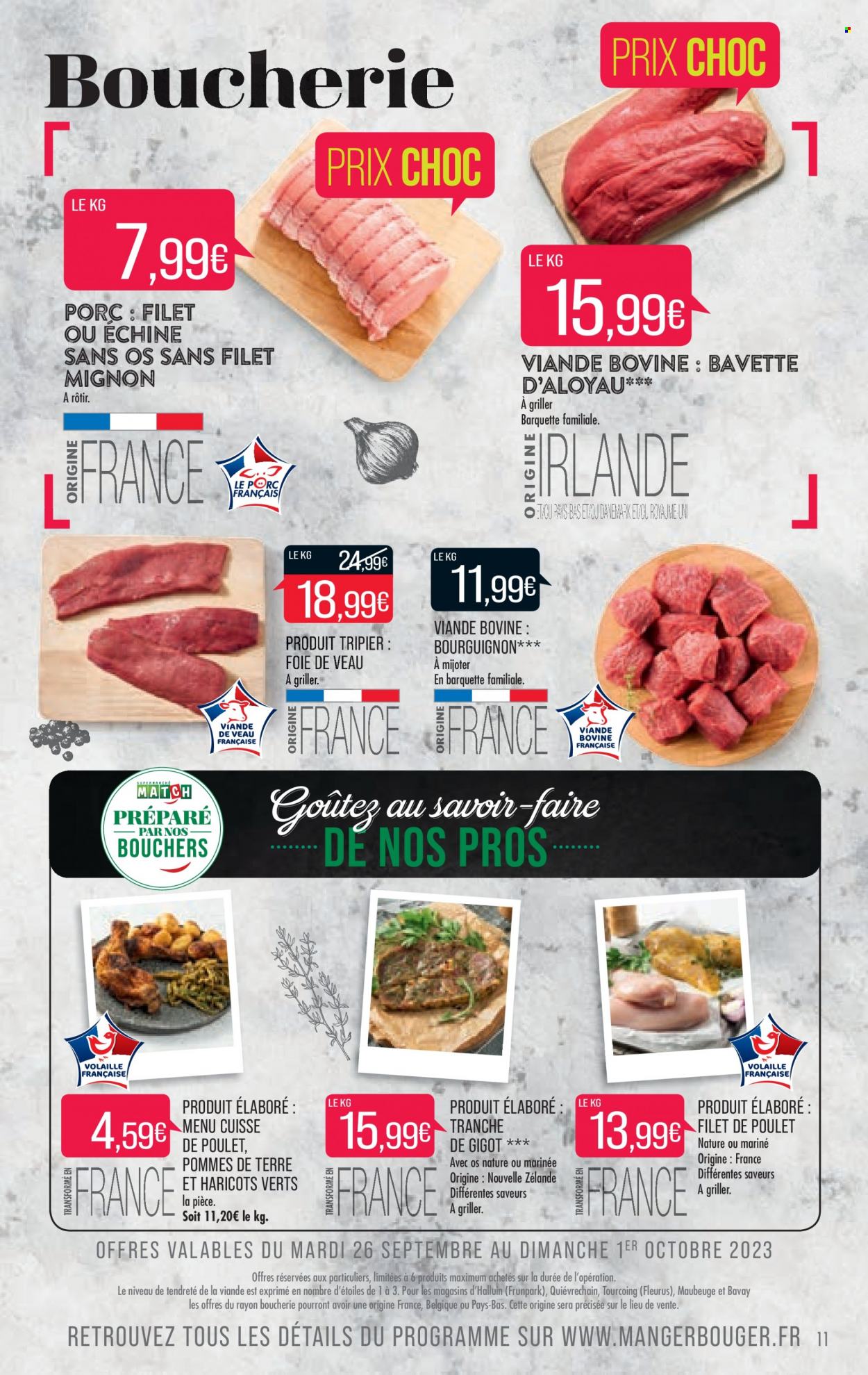 Catalogue Supermarché Match - 26/09/2023 - 08/10/2023. Page 11