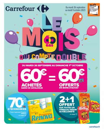 Catalogue Carrefour Hypermarchés - 26/09/2023 - 09/10/2023.