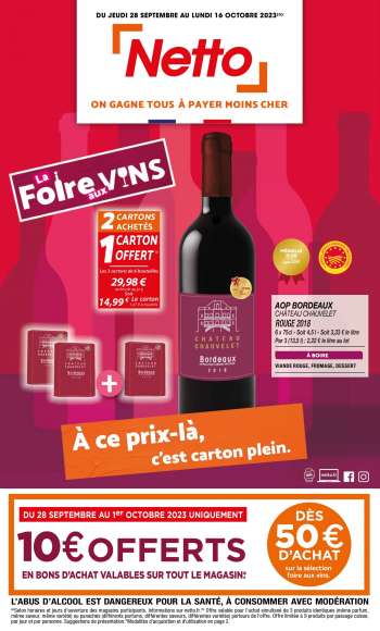 Catalogue Netto - 28/09/2023 - 16/10/2023.