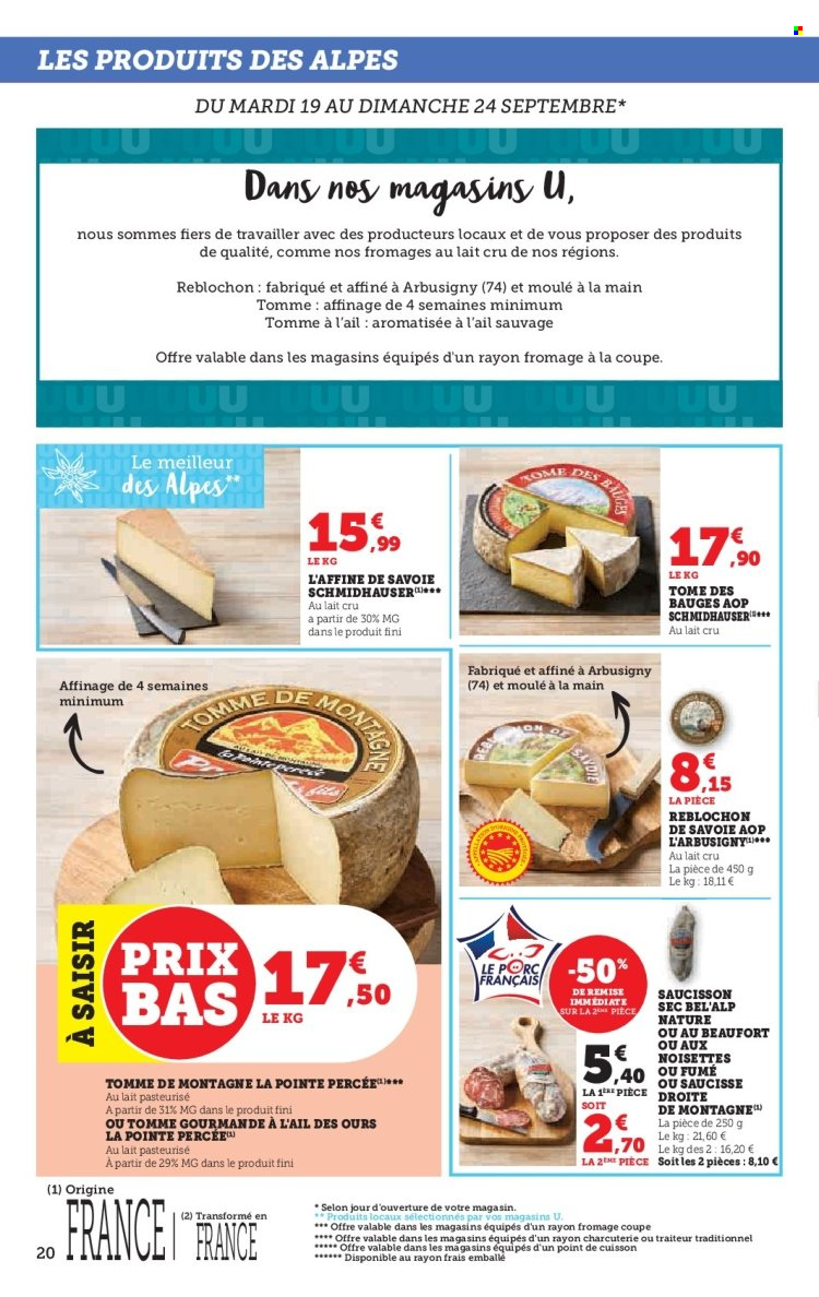 Catalogue SUPER U - 19/09/2023 - 01/10/2023. Page 20
