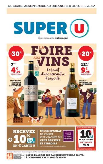 Catalogue SUPER U - 26/09/2023 - 08/10/2023.