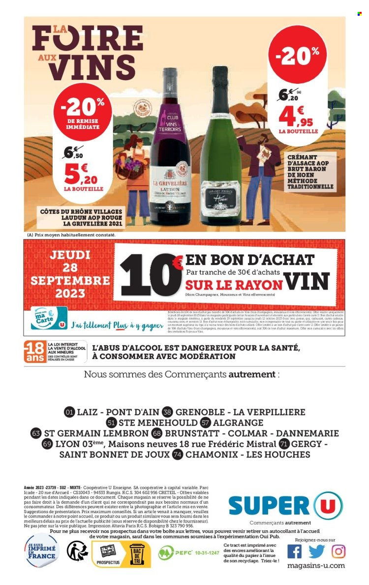 Catalogue SUPER U - 26/09/2023 - 08/10/2023. Page 32