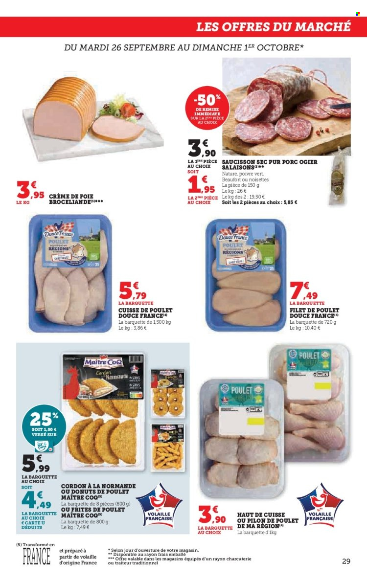 Catalogue SUPER U - 26/09/2023 - 08/10/2023. Page 29