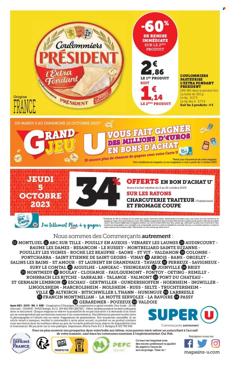 Catalogue SUPER U - 26/09/2023 - 08/10/2023. Page 36
