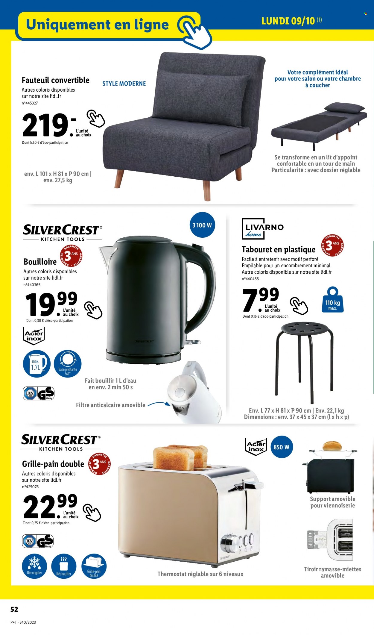 Catalogue Lidl - 04/10/2023 - 10/10/2023. Page 52