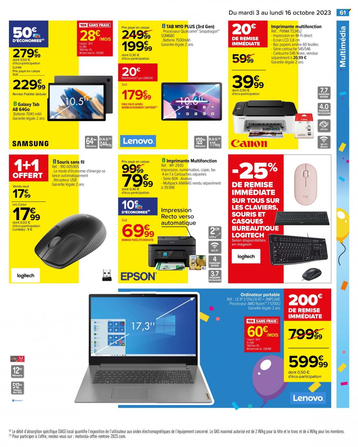 Catalogue Carrefour Hypermarchés. Page 63