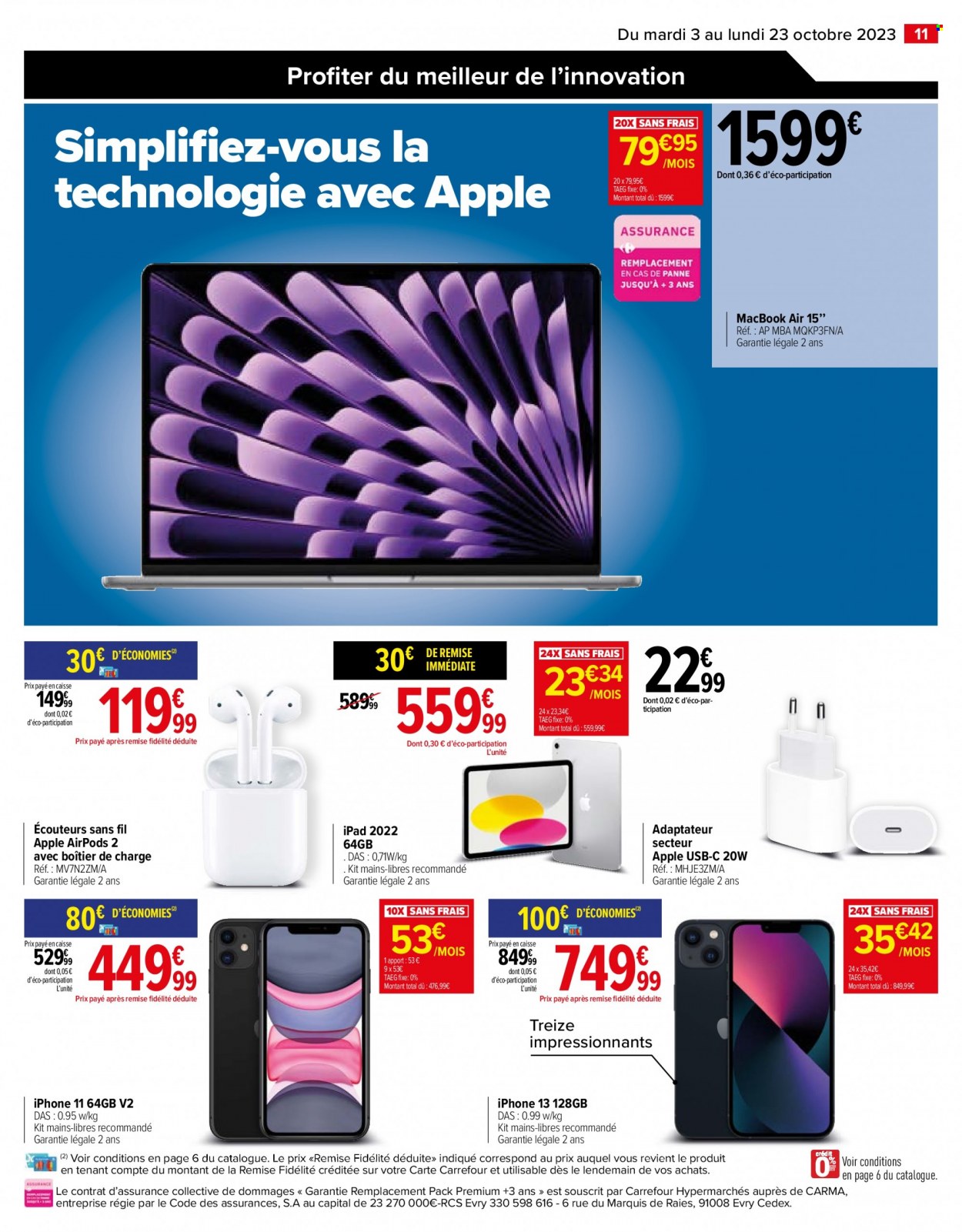 Catalogue Carrefour Hypermarchés. Page 11