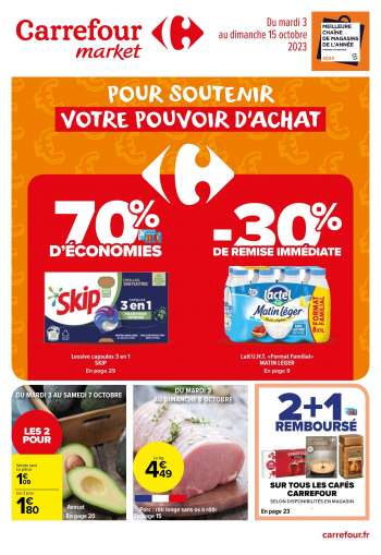 Catalogue Carrefour Market - 03/10/2023 - 15/10/2023.