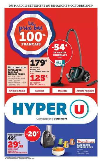 Catalogue HYPER U - 19/09/2023 - 08/10/2023.