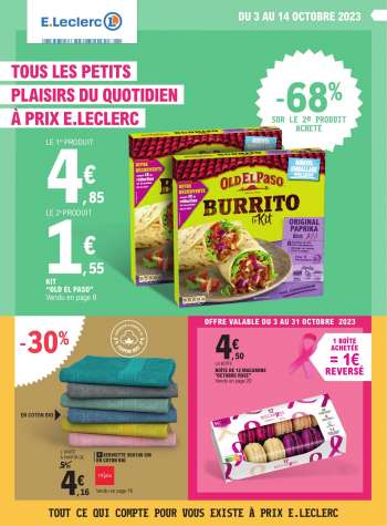 Catalogue E.Leclerc - 03/10/2023 - 14/10/2023.