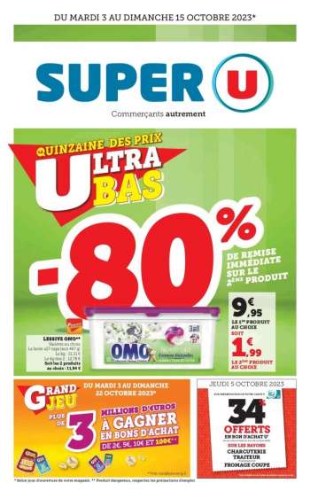 Catalogue SUPER U - 03/10/2023 - 15/10/2023.