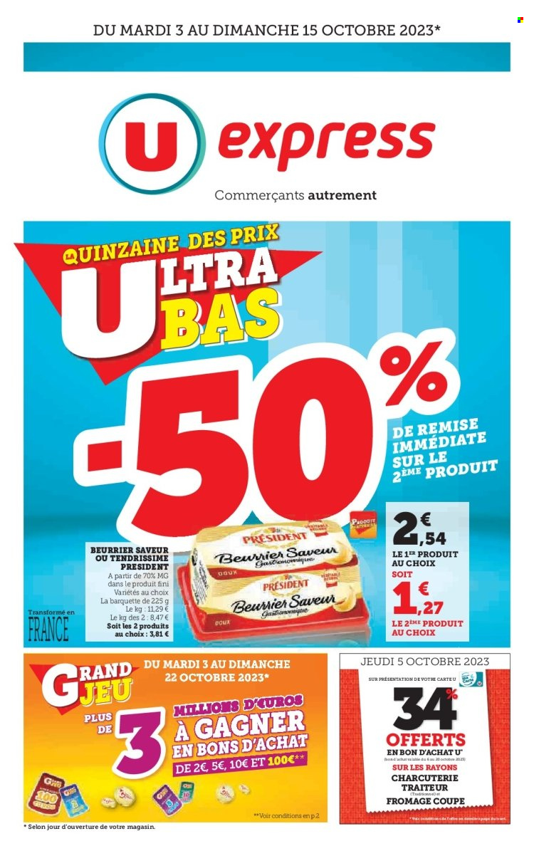 Catalogue U express - 03/10/2023 - 15/10/2023. Page 1