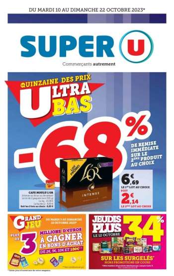 Catalogue SUPER U - 10/10/2023 - 22/10/2023.