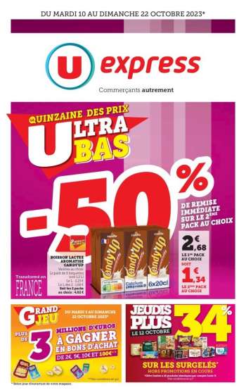 Catalogue U express - 10/10/2023 - 22/10/2023.