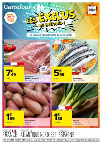 Catalogue Carrefour Hypermarchés - 13/10/2023 - 15/10/2023.