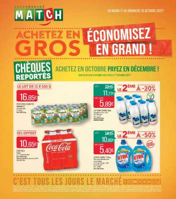 Catalogue Supermarché Match - 17/10/2023 - 29/10/2023.