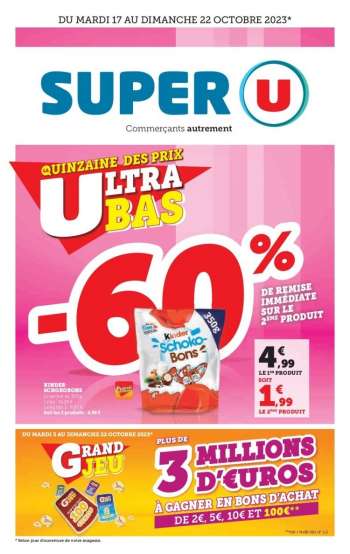 Catalogue SUPER U - 17/10/2023 - 22/10/2023.