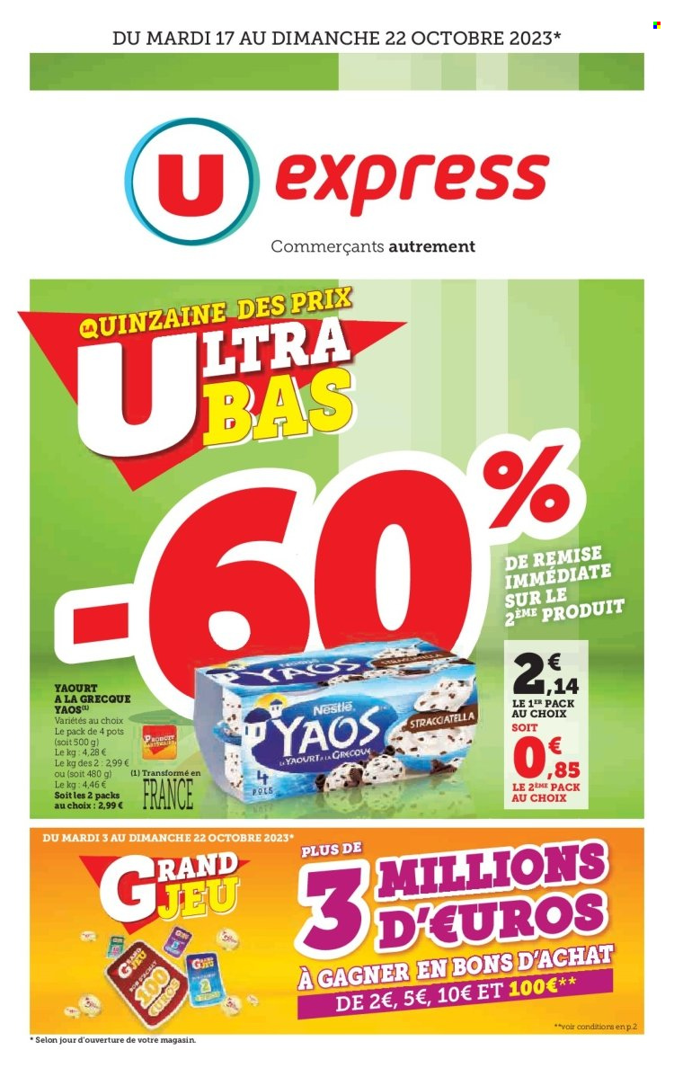 Catalogue U express - 17/10/2023 - 22/10/2023. Page 1