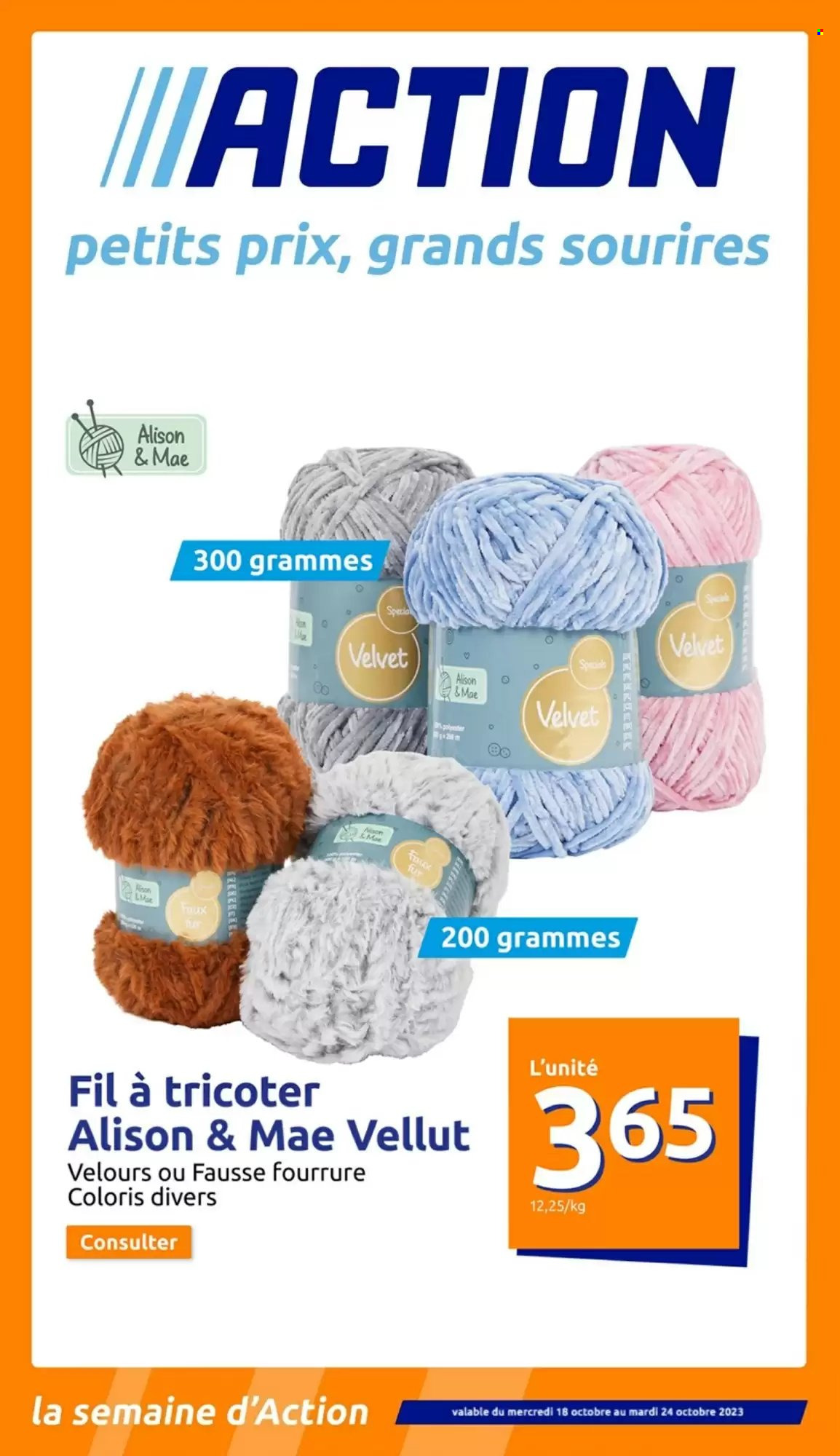 Catalogue Action - 18/10/2023 - 24/10/2023. Page 1