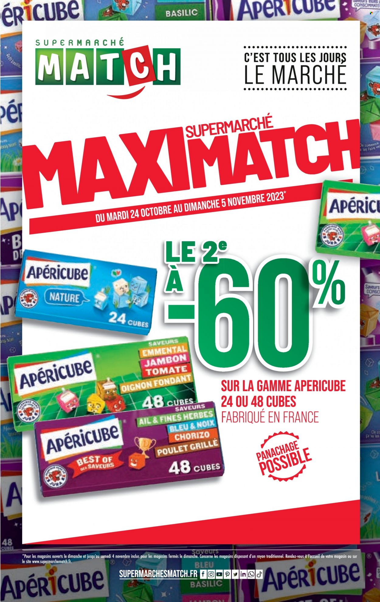 Catalogue Supermarché Match - 24/10/2023 - 05/11/2023. Page 1