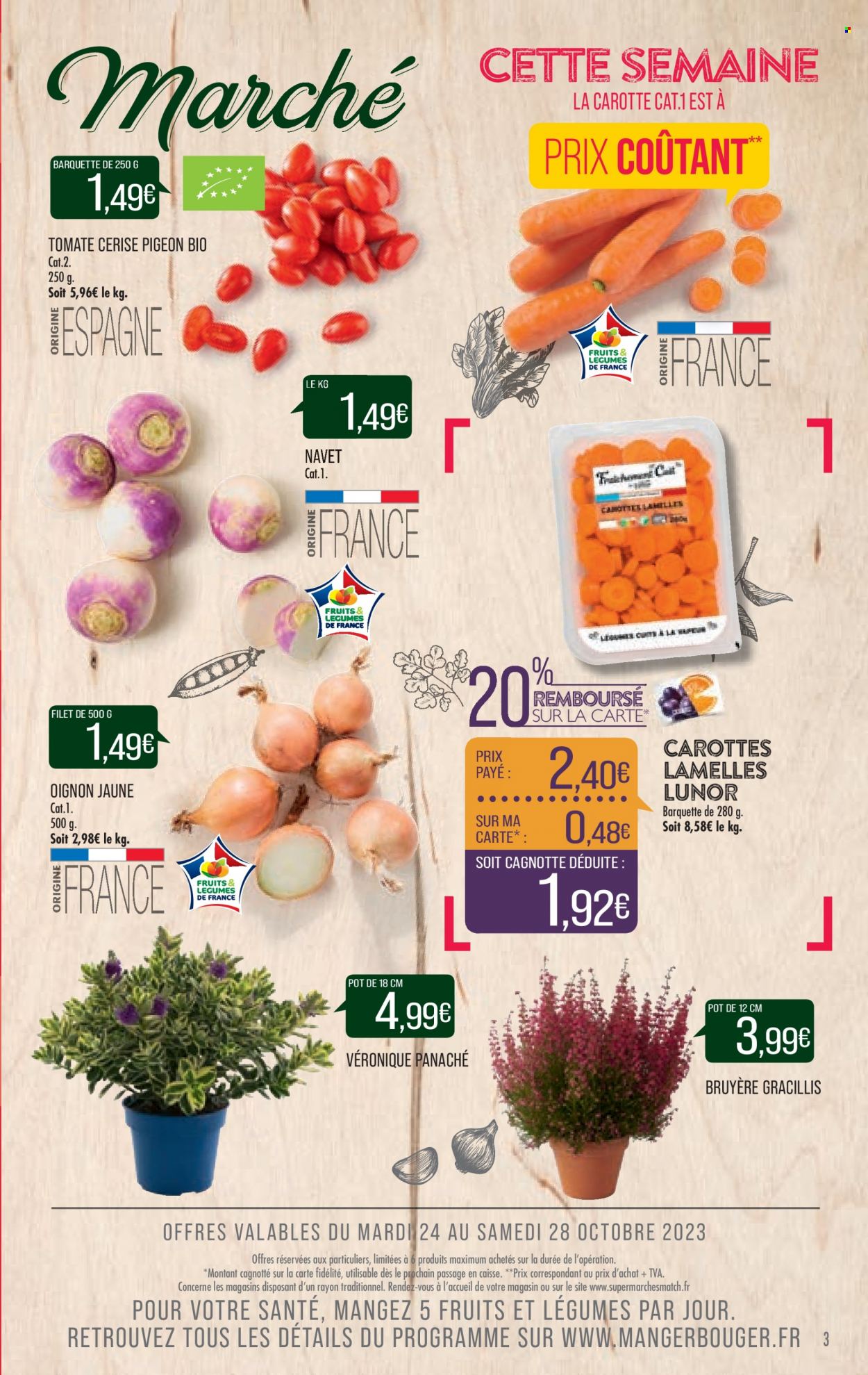 Catalogue Supermarché Match - 24/10/2023 - 05/11/2023. Page 3