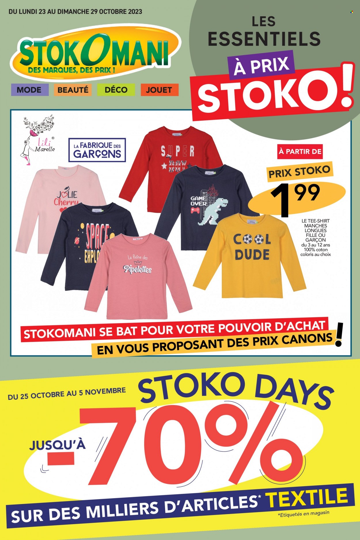 Catalogue Stokomani - 23/10/2023 - 29/10/2023. Page 1