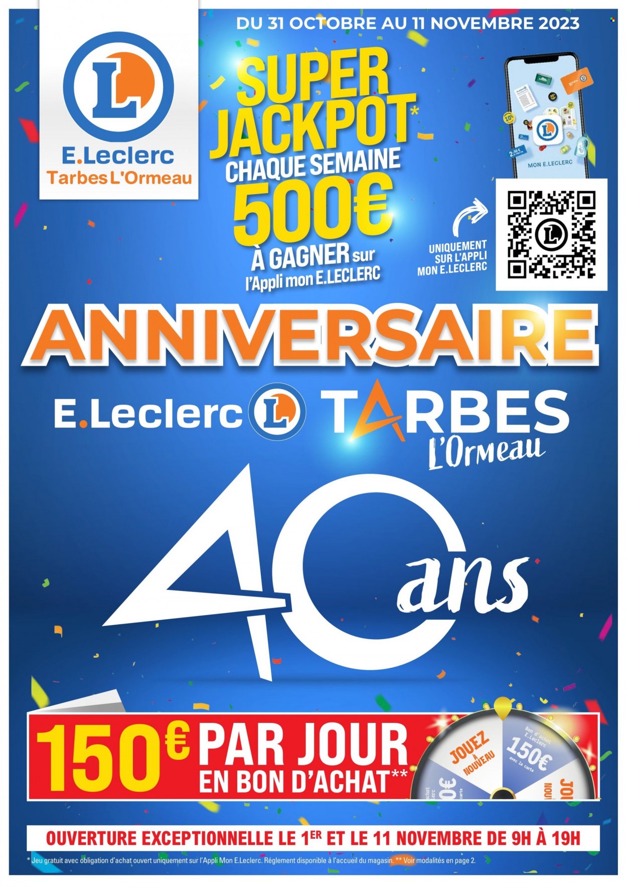 Catalogue E.Leclerc - 31/10/2023 - 11/11/2023. Page 1