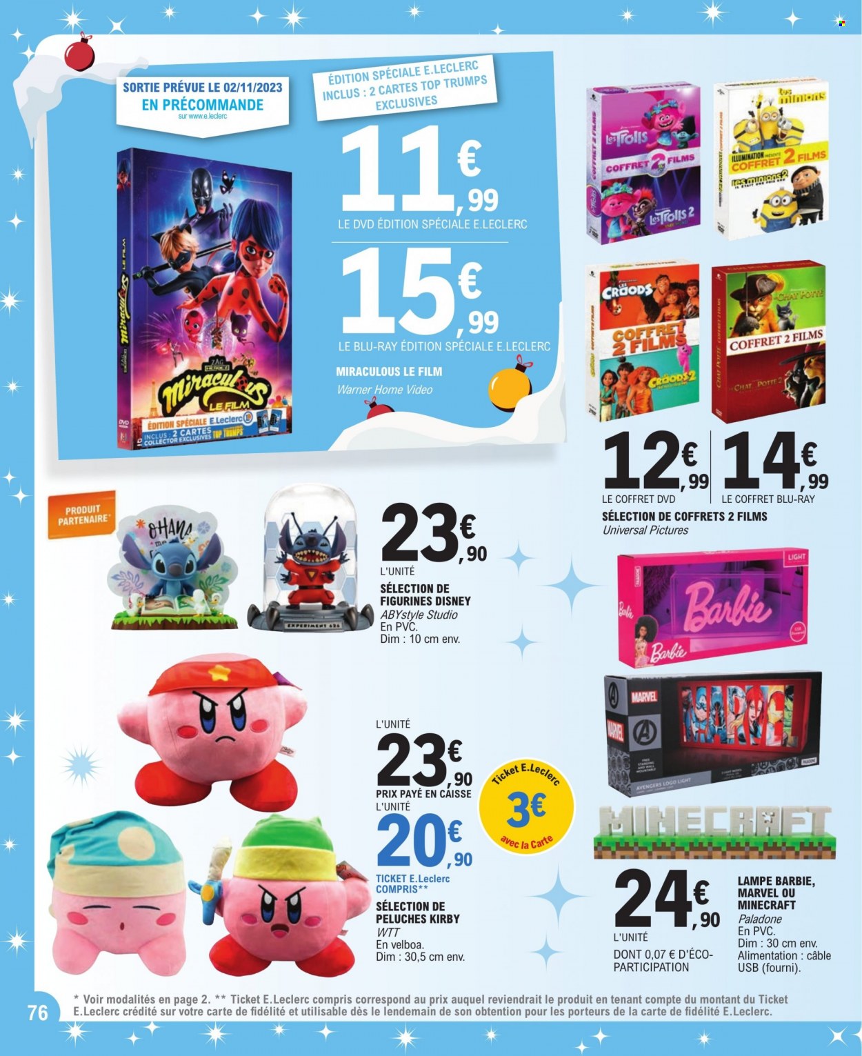Catalogue E.Leclerc - 31/10/2023 - 09/12/2023. Page 76