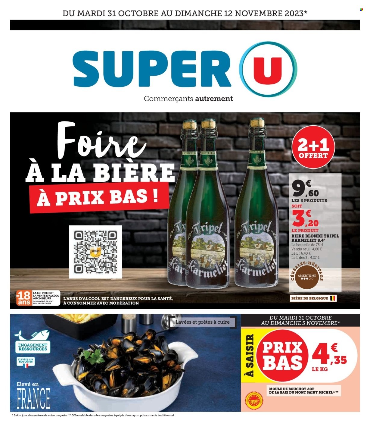 Catalogue SUPER U - 31/10/2023 - 12/11/2023. Page 1