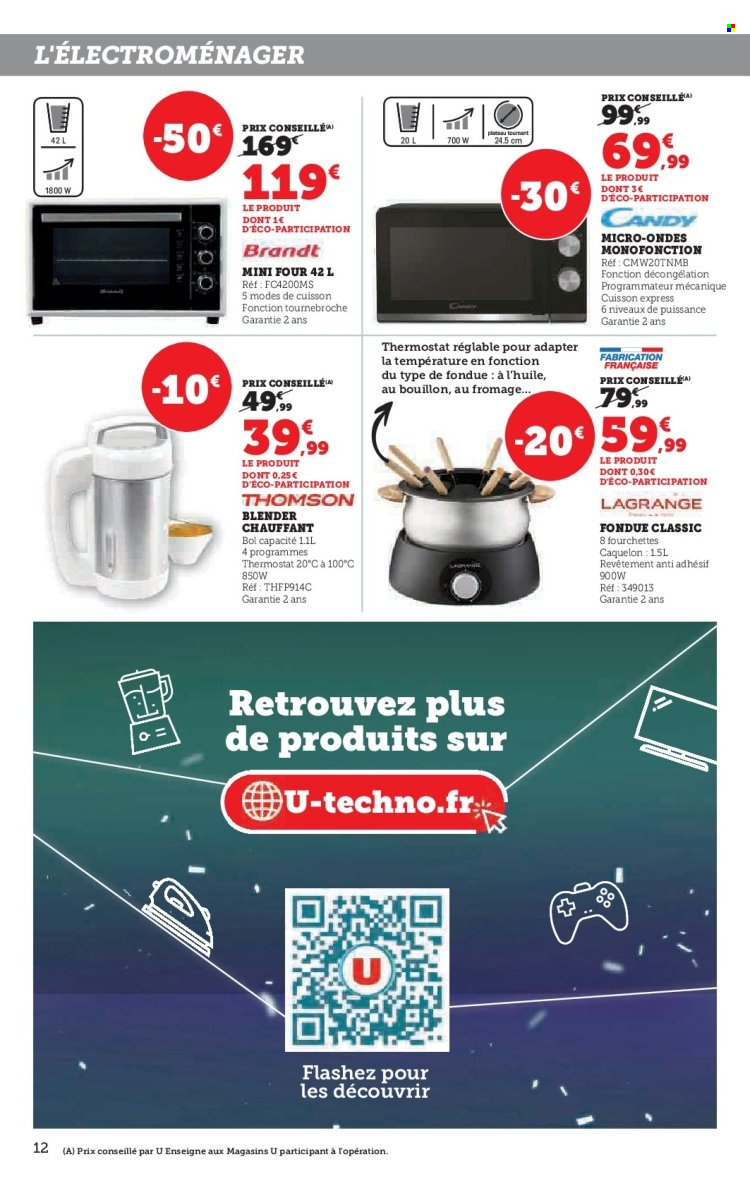 Catalogue SUPER U - 31/10/2023 - 12/11/2023. Page 12