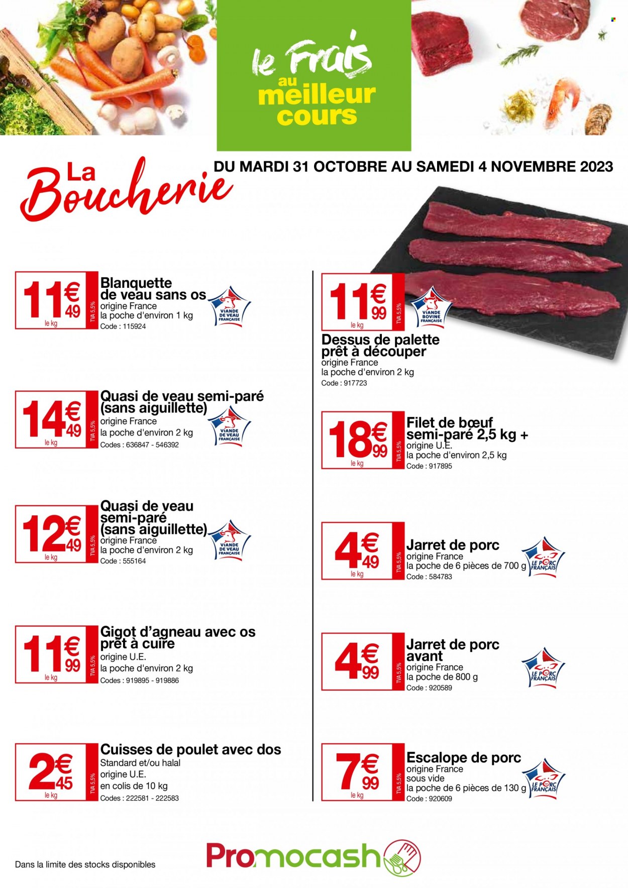 Catalogue Promocash - 31/10/2023 - 04/11/2023. Page 1