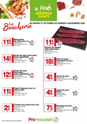Catalogue Promocash - 31/10/2023 - 04/11/2023.