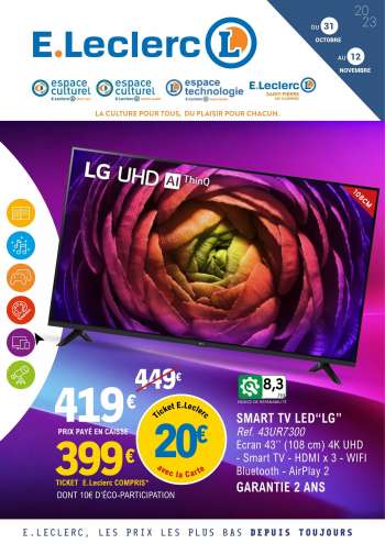 Catalogue E.Leclerc - 31/10/2023 - 12/11/2023.