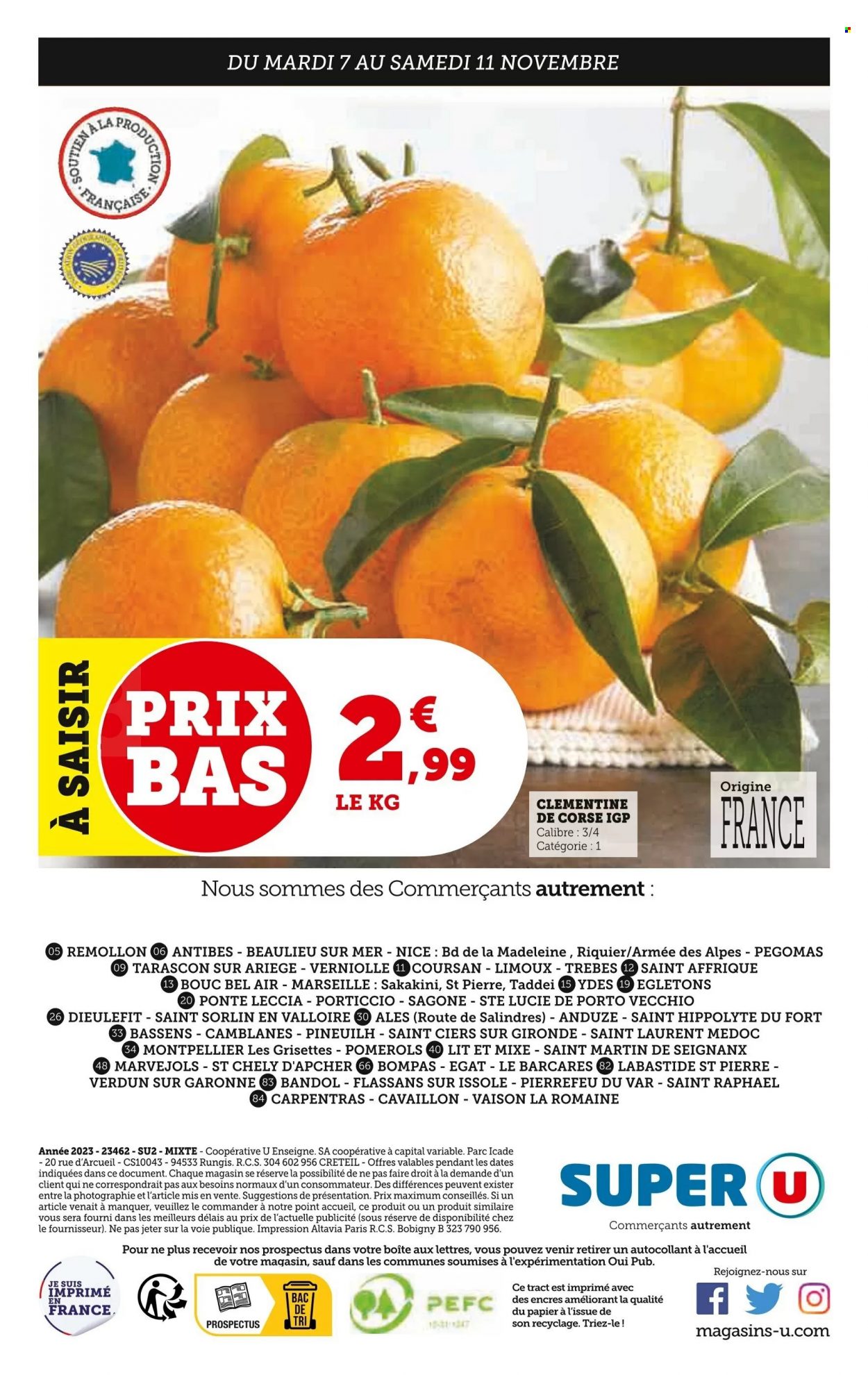 Catalogue SUPER U - 07/11/2023 - 19/11/2023. Page 40