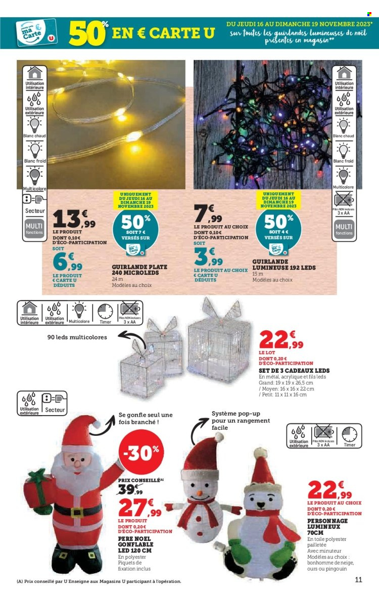 Catalogue SUPER U - 14/11/2023 - 10/12/2023. Page 11