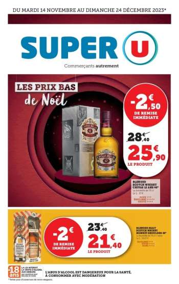Catalogue SUPER U - 14/11/2023 - 24/12/2023.