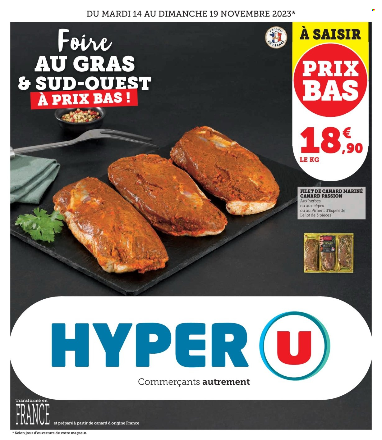 Catalogue HYPER U - 14/11/2023 - 19/11/2023. Page 1